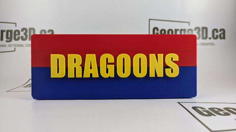 RCD DRAGOONS hitch receiver cover